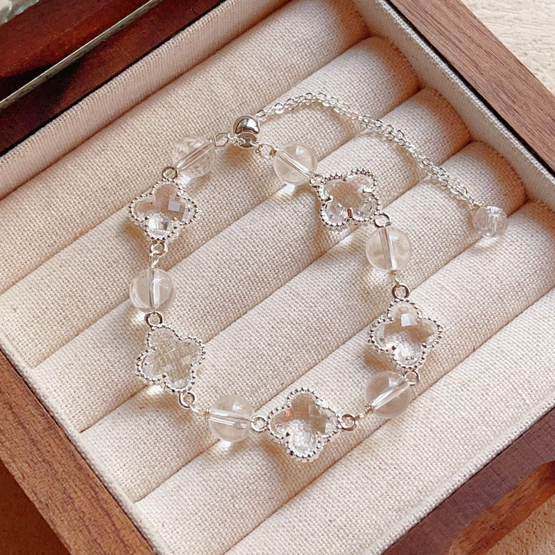 Natural Amethyst Citrine Alloy Bracelet