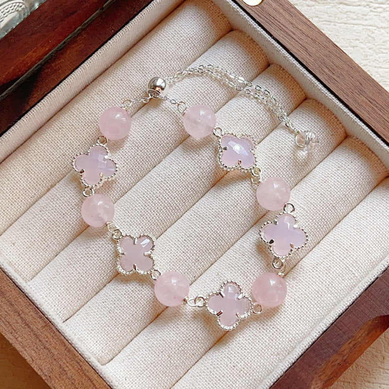 Natural Amethyst Citrine Alloy Bracelet
