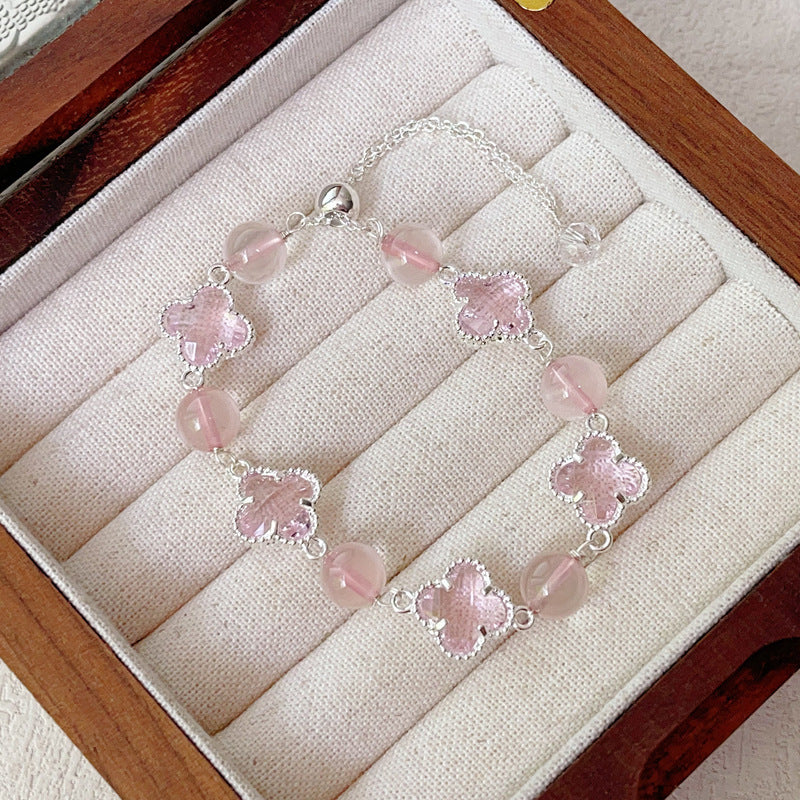 Natural Amethyst Citrine Alloy Bracelet