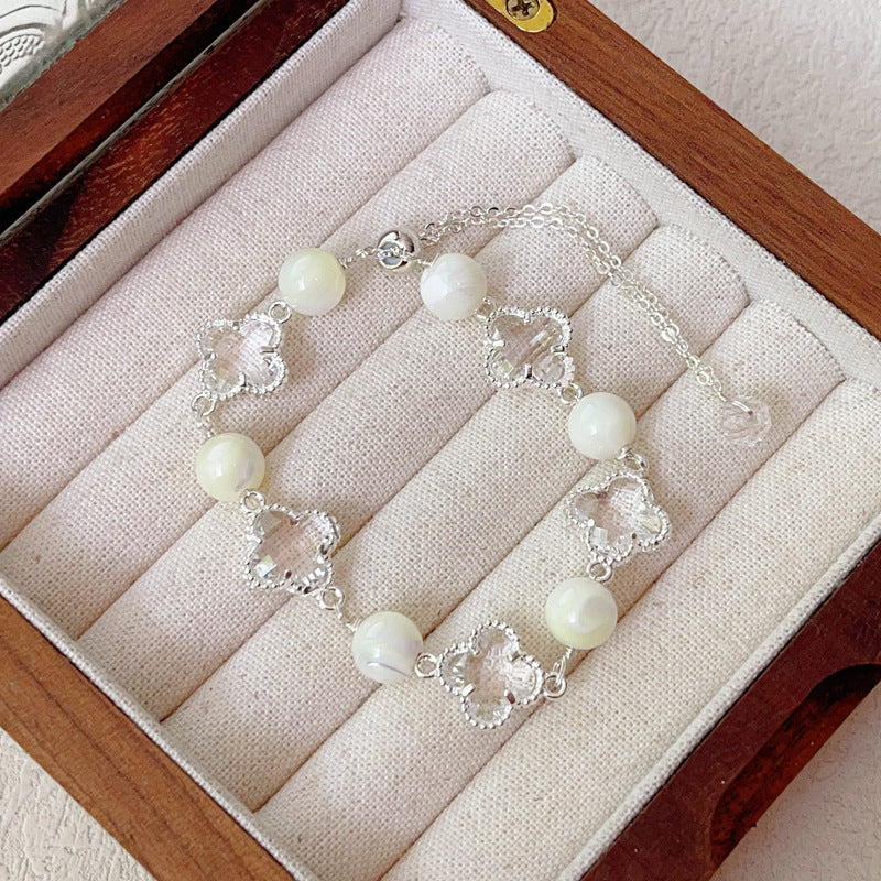 Natural Amethyst Citrine Alloy Bracelet