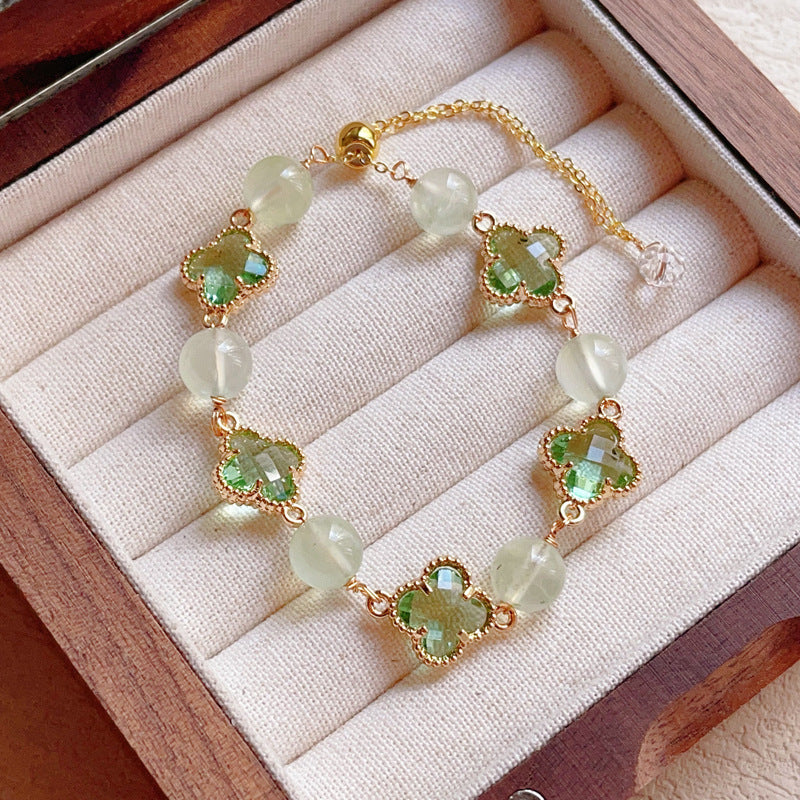 Natural Amethyst Citrine Alloy Bracelet