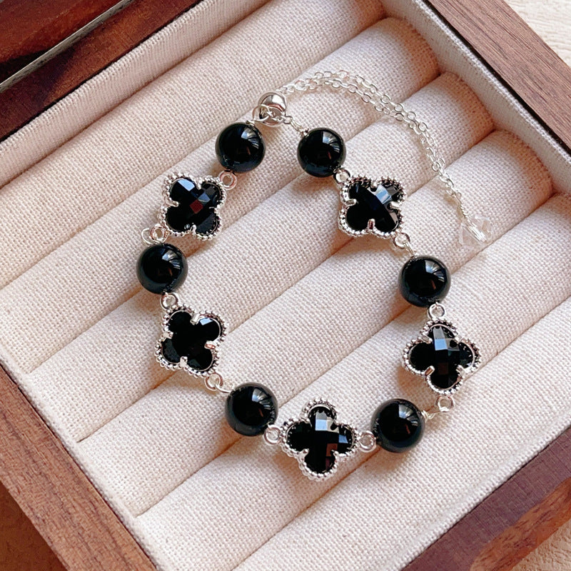 Natural Amethyst Citrine Alloy Bracelet